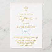 バプテスマ 箔招待状 (正面)