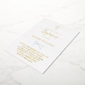 バプテスマ 箔招待状 (回転した状態)