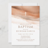 バプテスマ,編集可能,最初の聖餐式 招待状 (正面)
