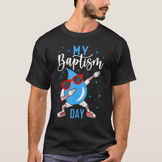 バプテスマDabbingシャツChristian Shirts神バプテスマ Tシャツ (正面)