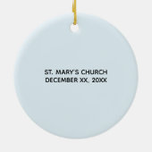 バプテスムブルーボーイラム、カスタマイズ可能 セラミックオーナメント (裏面)