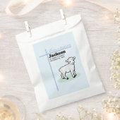 バプテスムブルーボーイラム、カスタマイズ可能 フェイバーバッグ (クリップ留めされた状態)