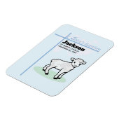 バプテスムブルーボーイラム、カスタマイズ可能 マグネット (左側)