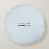 バプテスムブルーボーイラム、カスタマイズ可能 ラウンドクッション (裏面)