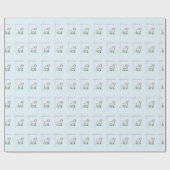 バプテスムブルーボーイラム、カスタマイズ可能 ラッピングペーパー (フラット)