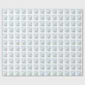 バプテスムブルーボーイラム、カスタマイズ可能 ラッピングペーパー (フラット)