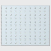 バプテスムブルーボーイラム、カスタマイズ可能 ラッピングペーパー (フラット)