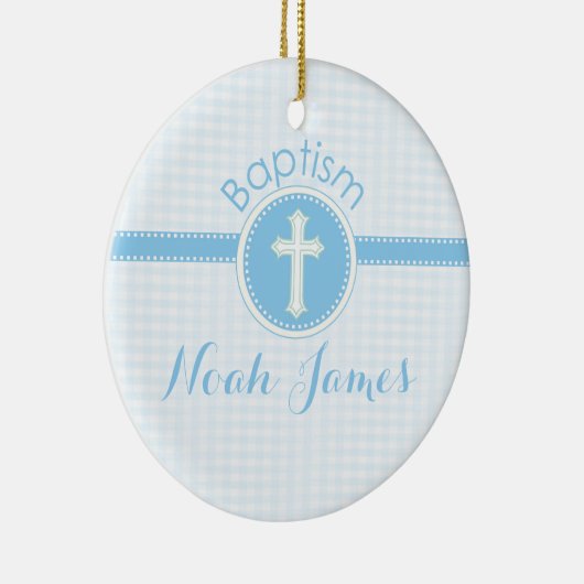バプテスムブルー神の子,カスタマイズ セラミックオーナメント (右)