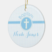 バプテスムブルー神の子,カスタマイズ セラミックオーナメント (左)