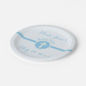 バプテスムブルー神の子,カスタマイズ ペーパープレート (アングル)