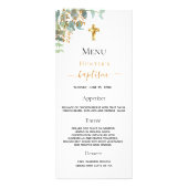 バプテスメニューeucalyptus greenery cross ラックカード (正面)