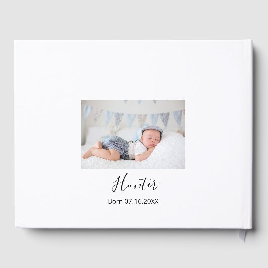 バプテスユーカリの緑の白いフローラ写真 ゲストブック (裏面)