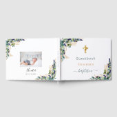 バプテスユーカリの緑カスタムの写真 ゲストブック (全面)