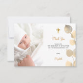 バプテスユーカリカスタムス写真黄金 サンキューカード (正面)