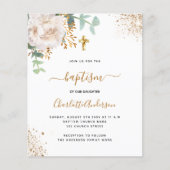 バプテスユーカリプタス白フローラ予算招待状 チラシ (正面)