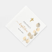 バプテスユーカリプタス黄金の名前 スタンダードランチョンナプキン (角)