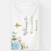 バプテスユーカリプトゥスブルーフローラボーイ歓迎 横断幕 (縦)