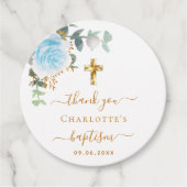 バプテスユーカリプトゥスライトブルー感謝していフローラユー フェイバータグ (正面)