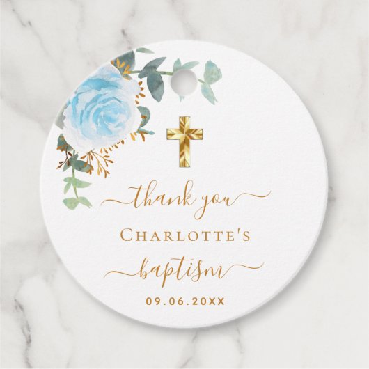 バプテスユーカリプトゥスライトブルー感謝していフローラユー フェイバータグ (正面)