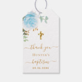 バプテスユーカリプトゥスライトブルー感謝していボーイユー ギフトタグ (正面)