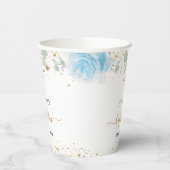 バプテスユーカリプトゥスライトブルー男の赤ちゃんフローラ 紙コップ (左)