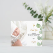 バプテスユーカリ写真QRコードサンキューカード (スタンド正面)