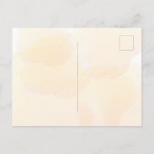 バプテスユーカリ緑のグリッタークロス黄金 インビテーションポストカード (裏面)