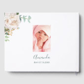 バプテスユーカリ緑のフローラカスタム写真 ゲストブック (裏面)