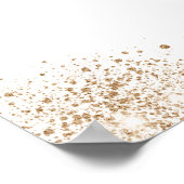 バプテスユーカリ緑の金ゴールドクロス歓迎 ポスター (角)