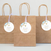 バプテスユーカリ緑の青いフローラ少年 ラウンドシール