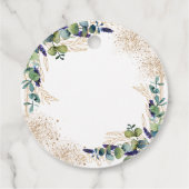 バプテスユーカリ緑グリッターモノグラム フェイバータグ (裏面)