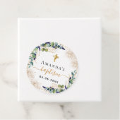 バプテスユーカリ緑グリッターモノグラム フェイバータグ (インサイチュ)