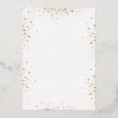 バプテスユーカリ緑金ゴールドグリッター 箔招待状 (裏面)