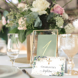 バプテスユーカリ金ゴールドグリッターダスト プレイスカード