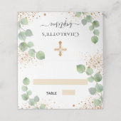 バプテスユーカリ金ゴールドグリッターダスト プレイスカード (外部開封)