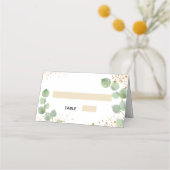 バプテスユーカリ金ゴールドグリッターダスト プレイスカード (正面)