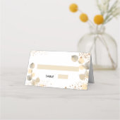 バプテスユーカリ黄金グリッターキラキラ プレイスカード (正面)