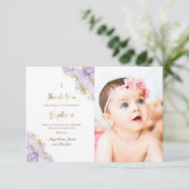 バプテスラベンダーインクサンキューカード 招待状 (スタンド正面)