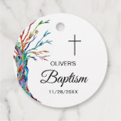 バプテパーソナライズされたィス《キリスト教》洗礼式や命名式 フェイバータグ (裏面)