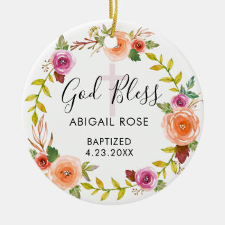 バプテパーソナライズされたィス セラミックオーナメント