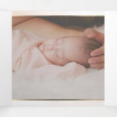 バプテメクルーヌドバラアクアレル 三つ折り招待状 (内部中)