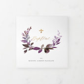 バプテメ・ナス・クールンヌ・デ・フェイラーゲ・アクアレル 三つ折り招待状 (カバー)