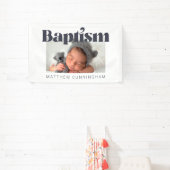 バプテモダンィはっきりしたシンプルス・ 横断幕 (インサイチュ)