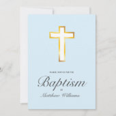 バプテモダンィス式フェイク金箔クロス 招待状 (正面)