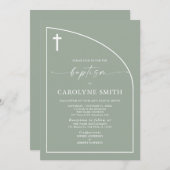 バプテモダンスお祝いバプテスマ侵略者 招待状 (正面/裏面)