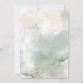 バプテモダンスマ招待状，水彩，緑， 招待状 (裏面)