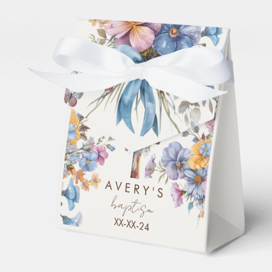 バプテモダンスマ青い水色クロスエレガント フェイバーボックス (正面サイド)