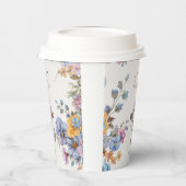 バプテモダンスマ青い水色クロスエレガント 紙コップ (左)