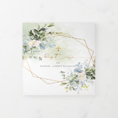 バプテーム・アクアレル・クールヌ・デ・フェイラージュ 三つ折り招待状 (カバー)