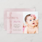 バプテ感謝していィスキミ水の色聖なる十字架 招待状 (正面/裏面)